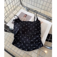 Reasonable Price Miu Miu Logo Allover Vest 0820 Black 2024