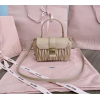 Grade Quality Miu Miu Matelassé nappa leather mini-bag 5BP83 Beige 20024