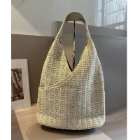 Luxury Classic Miu Miu Straw Hobo bag 0513 Beige 2024