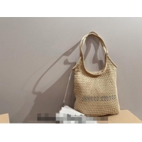 Top Grade Miu Miu Straw Tote bag 061802 Beige 2024