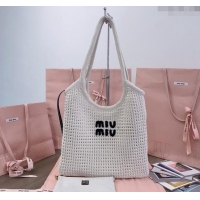 Particularly Recommended Miu Miu Knit tote bag 5BG231 2024