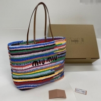 Most Popular Miu Miu Crochet Tote Bag M71602 Multiclor 2024