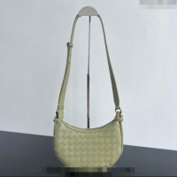 New Stylish Bottega Veneta Gemelli Messenger Crossbody Bag in Intrecciato leather Travertine 796638 Green 2024