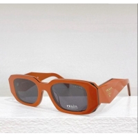 Famous Brand Prada Sunglasses SPR17W Orange 2024