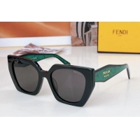 Famous Brand Prada Sunglasses SPR15W Black/Green 2024