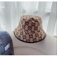 Cheapest Gucci GG Wool Bucket Hat 0731 Beige 2023