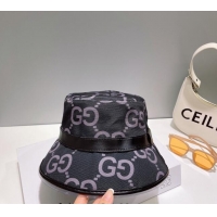 Famous Brand Gucci GG Canvas Bucket Hat with Band 0712 Black 2023