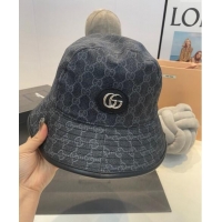 New Fashion Gucci GG Canvas Bucket Hat 0810 Black 2023