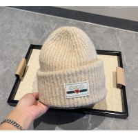 Reasonable Price Gucci Love Knit Hat 0807 Beige 2023