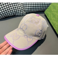 Good Taste Gucci Jumbo GG Baseball Hat 1206 Purple 2023