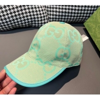 Most Popular Gucci Jumbo GG Baseball Hat 1206 Light Green 2023