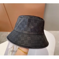 Low Cost Gucci GG Reversible Bucket Hat 0112 Black 2024