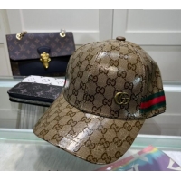 Well Crafted Gucci GG Crystal Canvas Baseball Hat 760147 Beige 2024