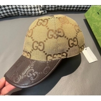 Chic Discount Gucci Jumbo GG Baseball hat 0301 Yellow/Brown 2024