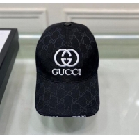 Buy Fashionable Gucci GG Canvas Baseball hat with Interlocking G 0301 Black 2024 