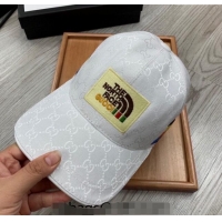 Grade Quality The North Face x Gucci Baseball Hat 0301 White 2024