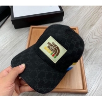 Popular Style The North Face x Gucci Baseball Hat 0301 Black 2024