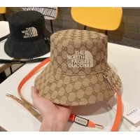 New Cheap The North Face x Gucci Baseball Hat 0403 Beige/Orange 2024