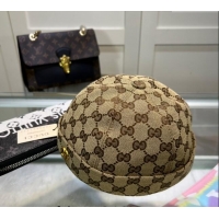 Luxury Discount Gucci GG Canvas Hat 051302 Beige 2024