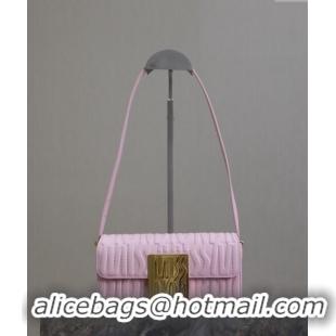 Buy Inexpensive Dior Miss Dior Flap Bag in Quilted Miss Dior Allover Calfskin DR2610 Light Pink 2024