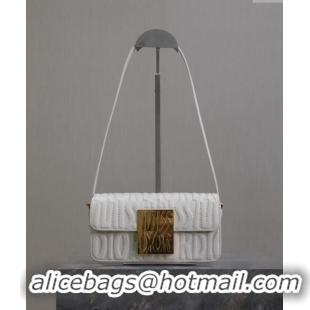 New Design Dior Miss Dior Flap Bag in Quilted Miss Dior Allover Calfskin DR2610 White 2024