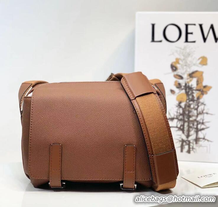 ​High Quality Loewe Men's XS Military messenger bag in supple smooth calfskin and jacquard strap 11388