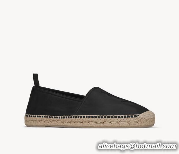 ​Grade Design Saint Laurent Cassandre Espadrilles In Smooth Leather Y8452 Black