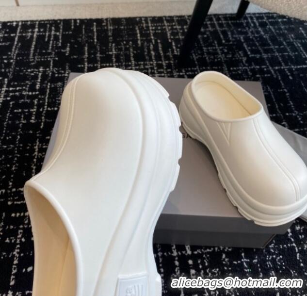 Grade Balenciaga Rubber Mules White 903023