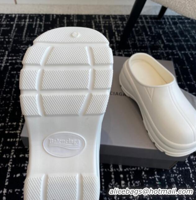 Grade Balenciaga Rubber Mules White 903023