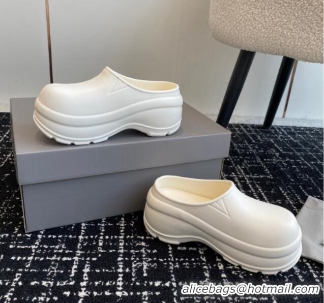 Grade Balenciaga Rubber Mules White 903023