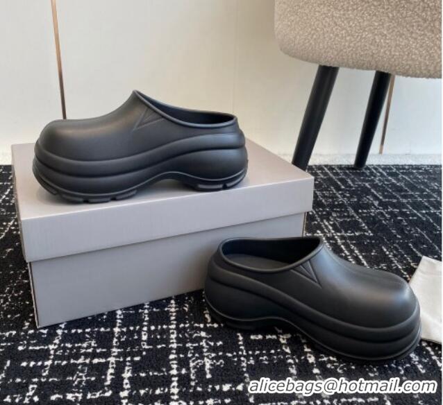 Top Grade Balenciaga Rubber Mules Black 903024