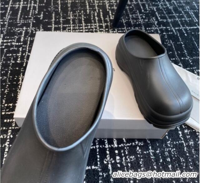 Top Grade Balenciaga Rubber Mules Black 903024