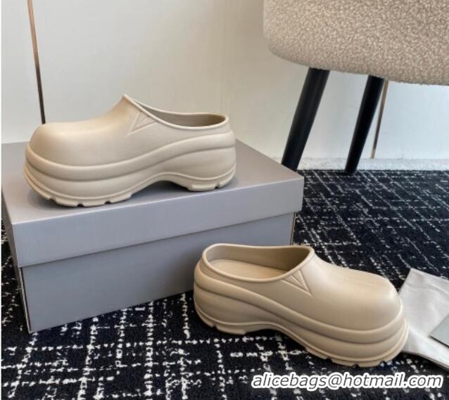 Best Price Balenciaga Rubber Mules Beige 903025