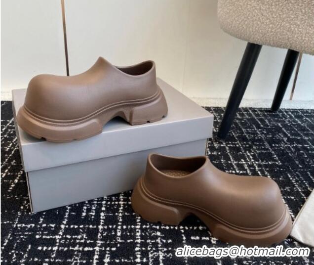 Top Grade Balenciaga Rubber Mules Light Brown 903027