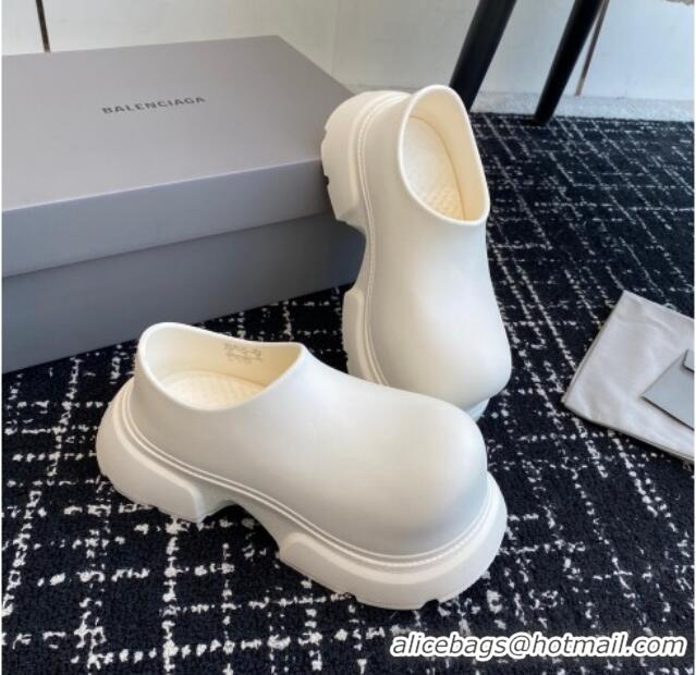 Grade Quality Balenciaga Rubber Mules White 903028