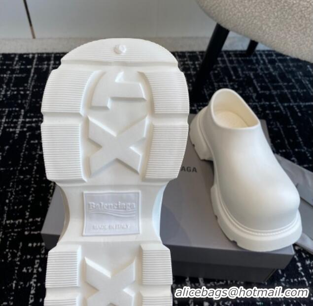 Grade Quality Balenciaga Rubber Mules White 903028