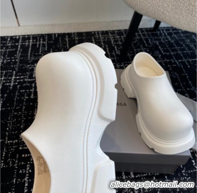 Grade Quality Balenciaga Rubber Mules White 903028