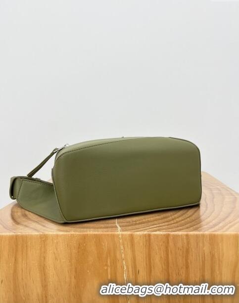 Top Discount Loewe Small Puzzle Bumbag in Classic Calfskin 9114 Oliver Green 2024