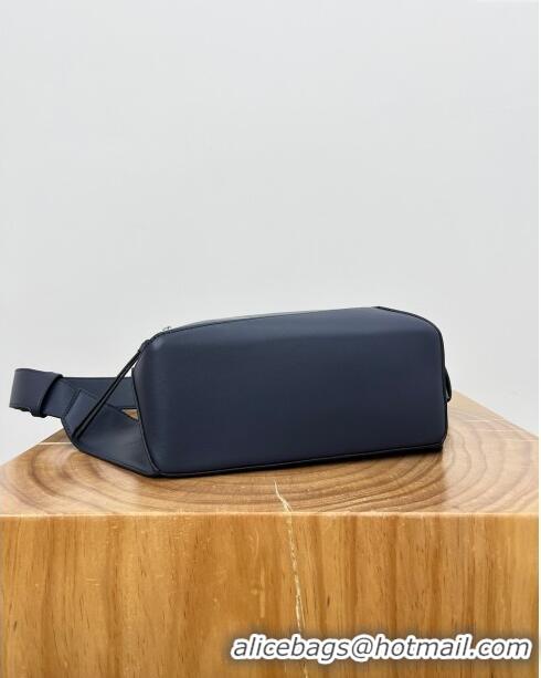 Discount Loewe Small Puzzle Bumbag in Classic Calfskin 9114 Abyss Blue 2024