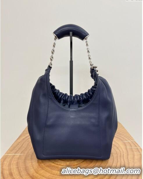 Promotional Loewe Small Squeeze Bag in Mellow Nappa Lambskin 9042 Abyss Blue 2024