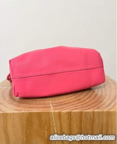 Top Quality Loewe Medium Flamenco Purse in Mellow Nappa Lambskin 9057 Fluorescent Pink 2024