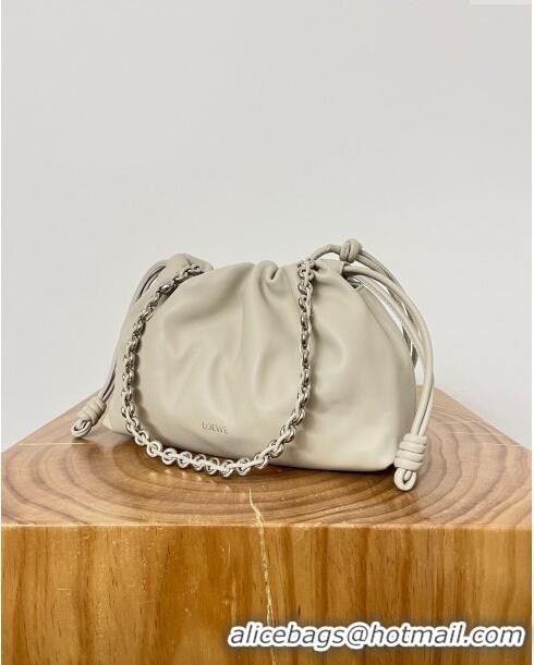 Reasonable Price Loewe Medium Flamenco Purse in Mellow Nappa Lambskin 9057 White 2024