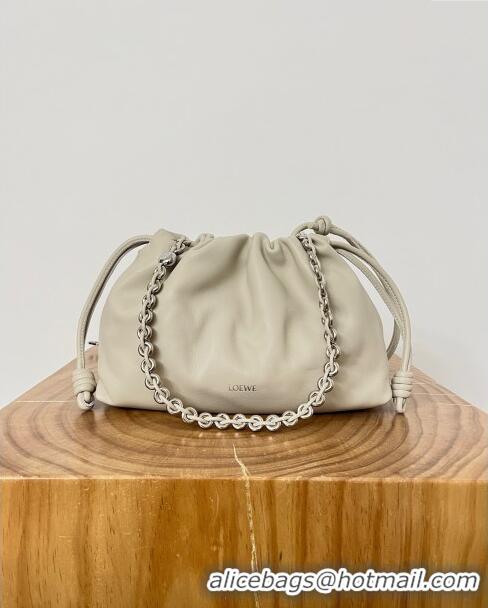 Reasonable Price Loewe Medium Flamenco Purse in Mellow Nappa Lambskin 9057 White 2024