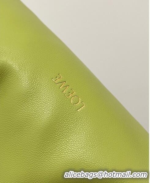 Well Crafted Loewe Medium Flamenco Purse in Mellow Nappa Lambskin 9057 Meadow Green 2024