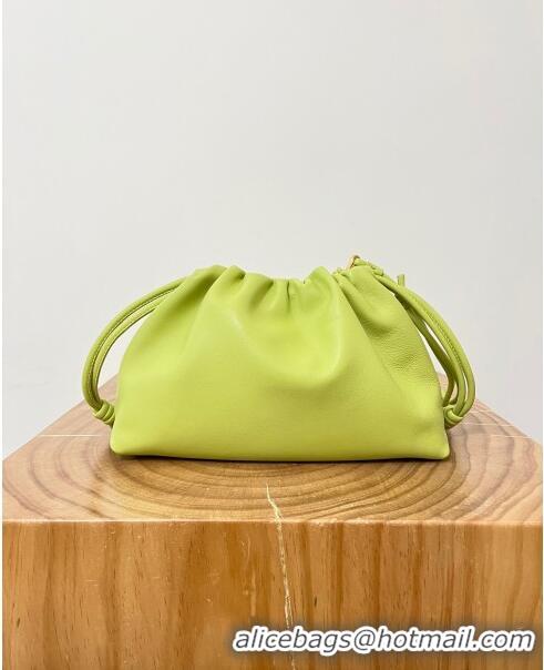 Well Crafted Loewe Medium Flamenco Purse in Mellow Nappa Lambskin 9057 Meadow Green 2024