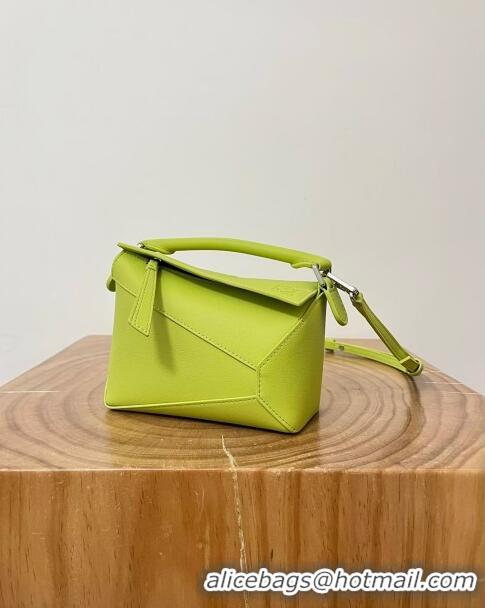 Big Discount Loewe Mini Puzzle Bag in Classic Calfskin 9310 Meadow Green 2024