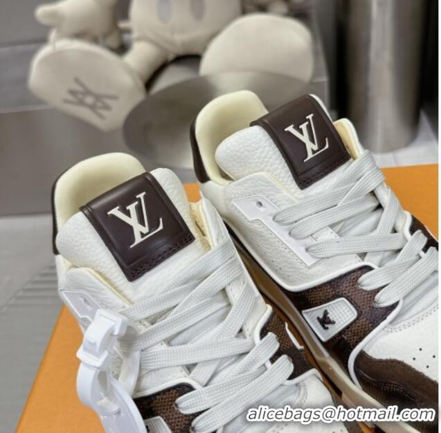 Top Design Louis Vuitton LV Trainer Sneakers in Damier Leather 0724093