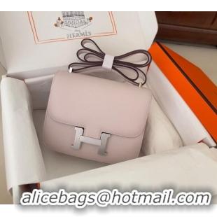 Well Crafted Hermes Constance Mini Bag 18cm in Epsom Palm-Grained Leather 8057 Dreamy Purple/Silver 2024 (Half Handmade)