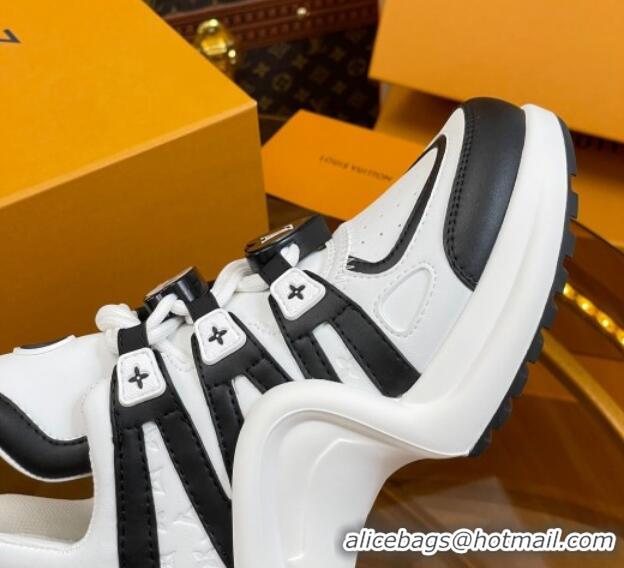 Most Popular Louis Vuitton LV Archlight Sneakers with Panda Beads White/Black 815082