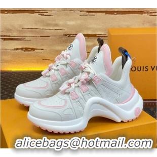 Good Product Louis Vuitton LV Archlight Sneakers with Signature Beads Pink 815084